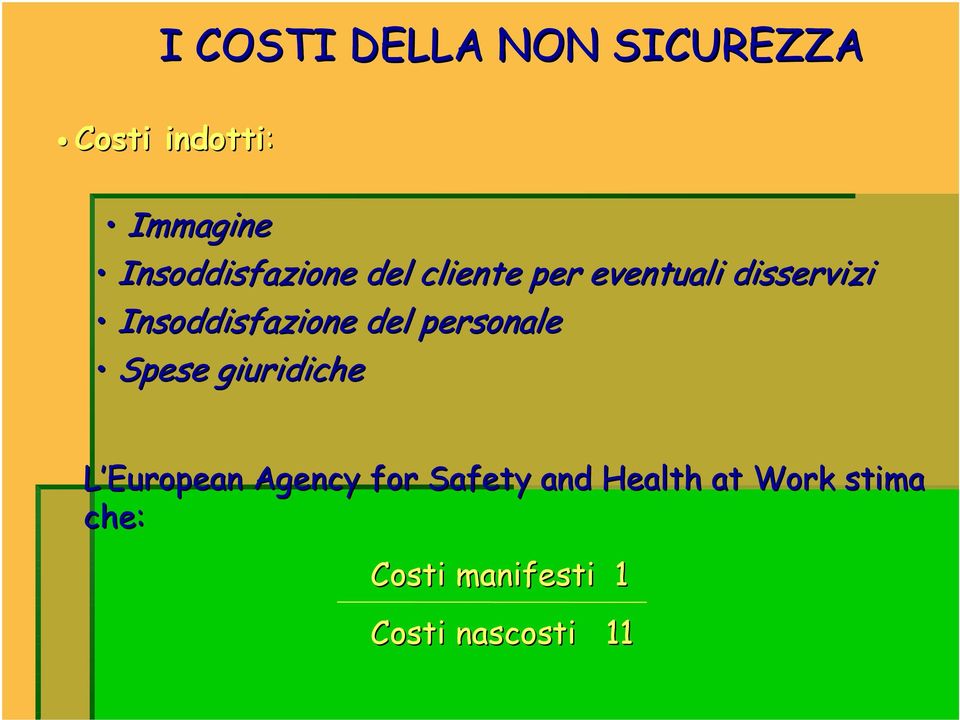 Insoddisfazione del personale Spese giuridiche L European