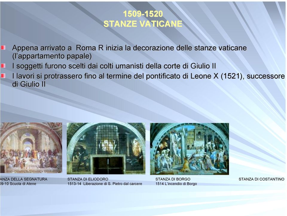 protrassero fino al termine del pontificato di Leone X (1521), successore di Giulio II NZA DELLA SEGNATURA 9-10