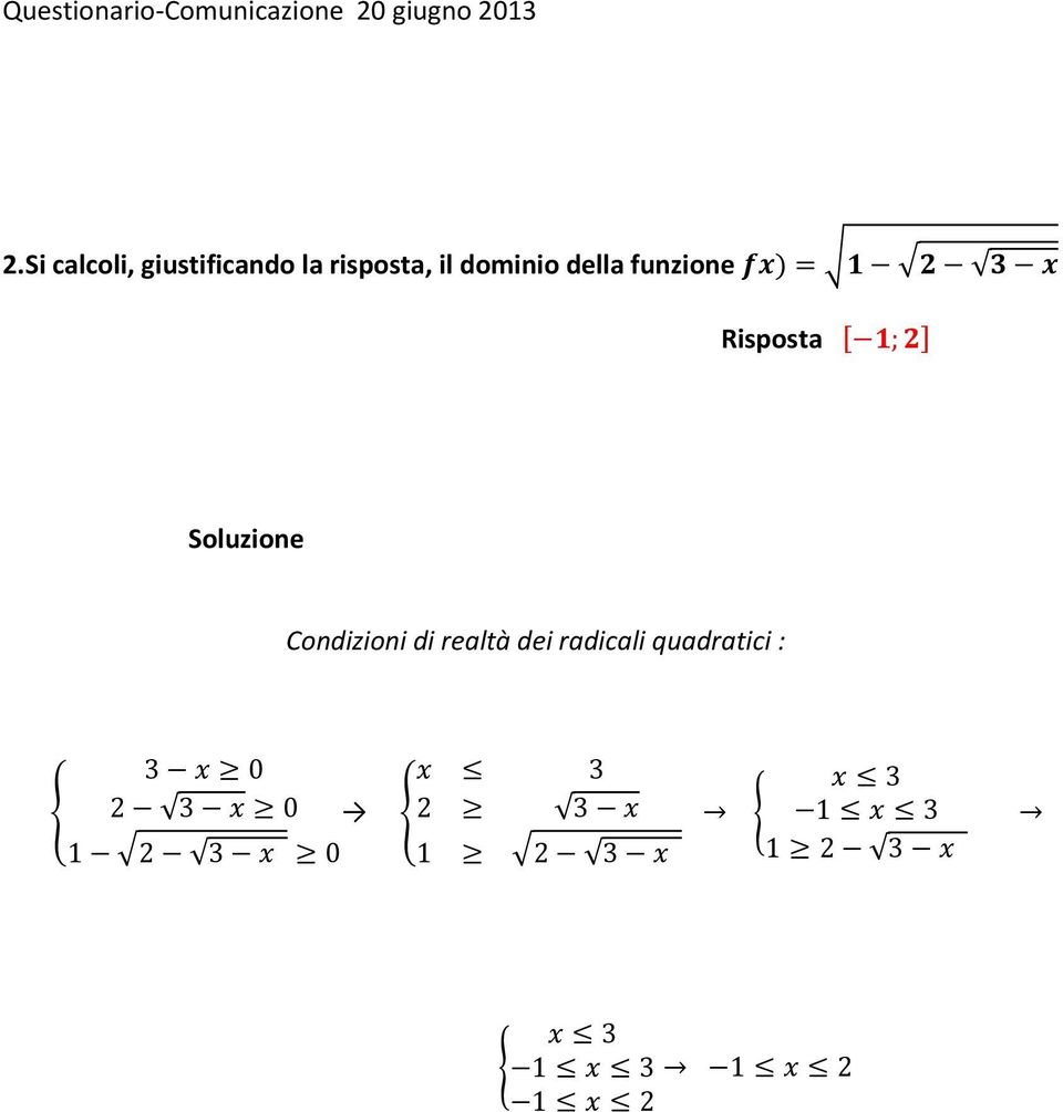 della funzione Condizioni di