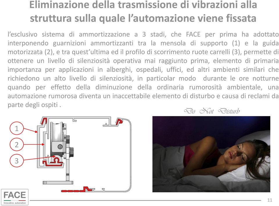 silenziosità operativa mai raggiunto prima, elemento di primaria importanza per applicazioni in alberghi, ospedali, uffici, ed altri ambienti similari che richiedono un alto livello di silenziosità,