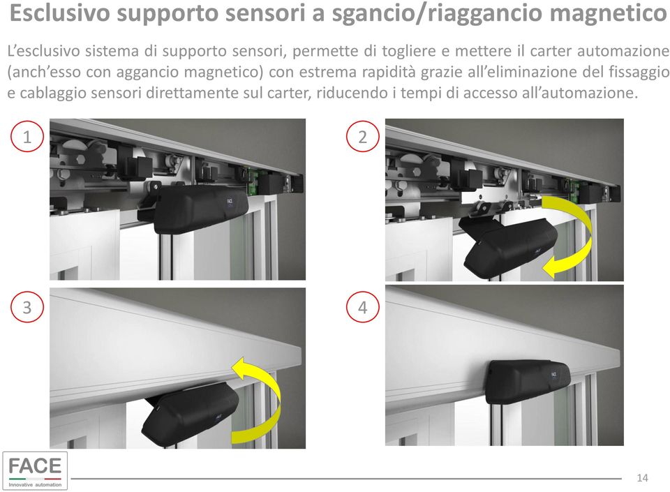 aggancio magnetico) con estrema rapidità grazie all eliminazione del fissaggio e