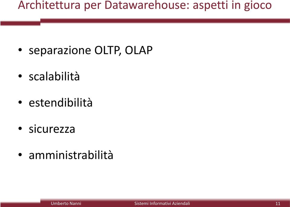 OLTP, OLAP scalabilità