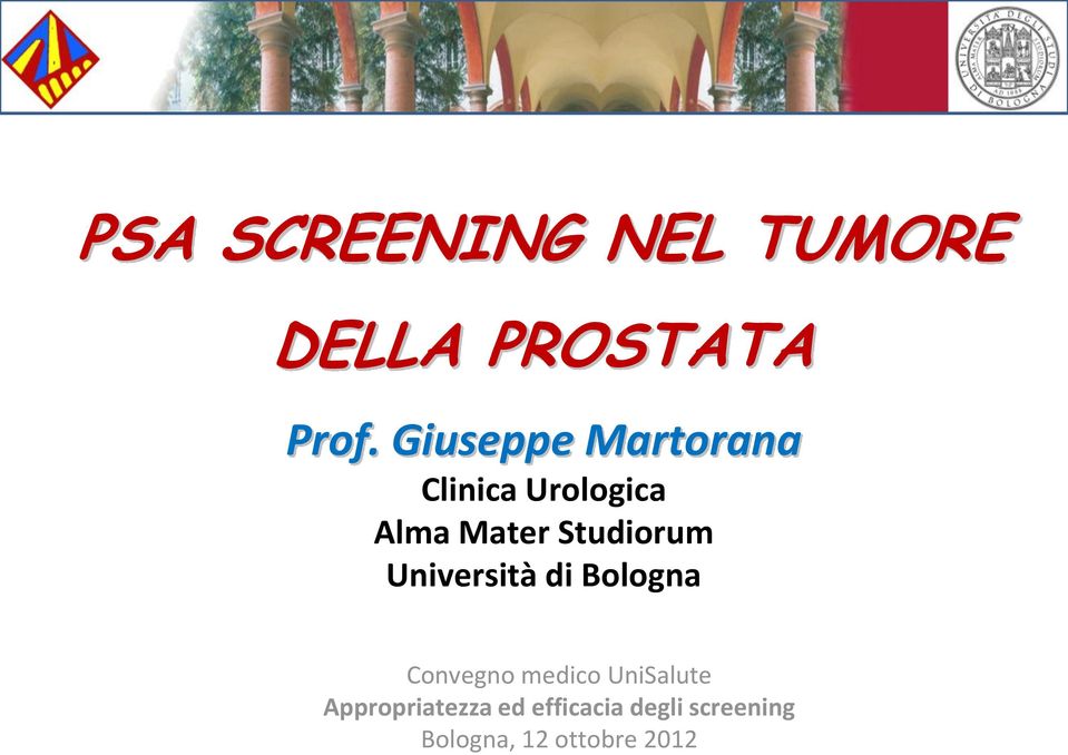 Studiorum Università di Bologna Convegno medico