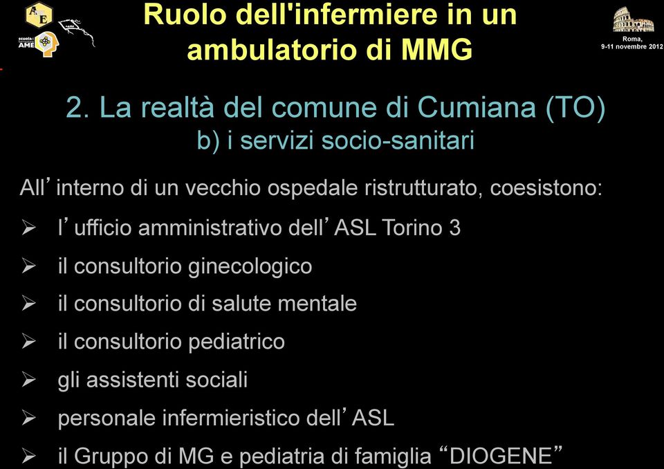 consultorio ginecologico il consultorio di salute mentale il consultorio pediatrico gli