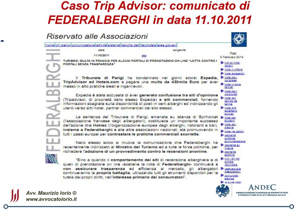 comunicato di