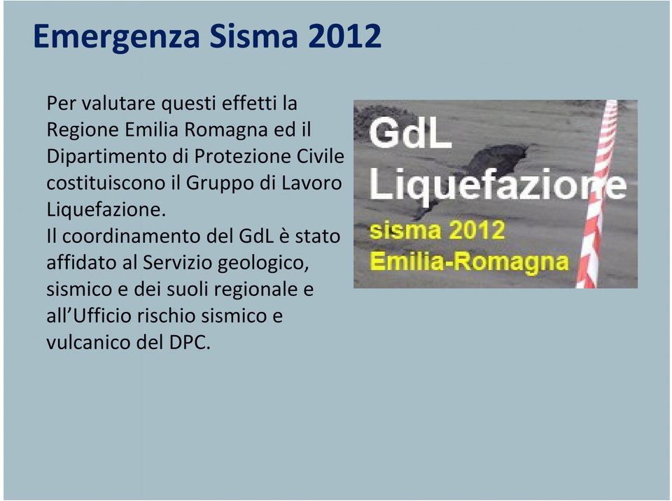 Liquefazione.