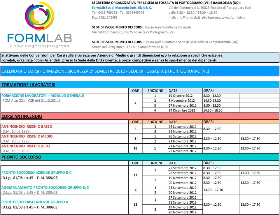 it sito internet: www.formlab.