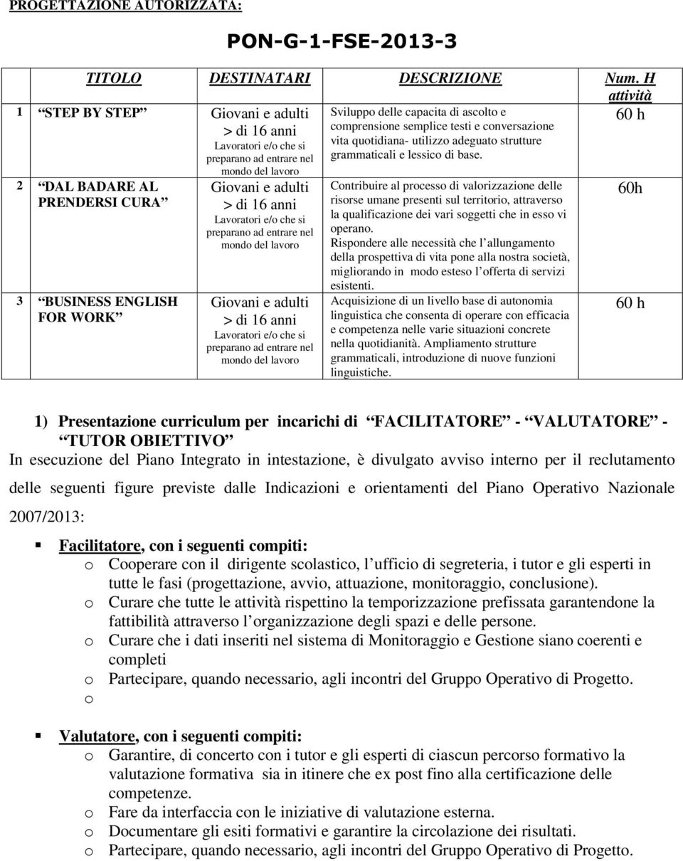 strutture preparano ad entrare nel grammaticali e lessico di base.