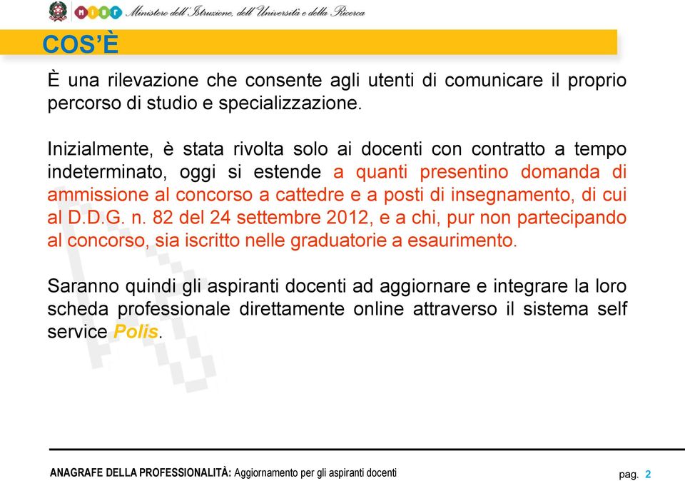 concorso a cattedre e a posti di insegnamento, di cui al D.D.G. n.