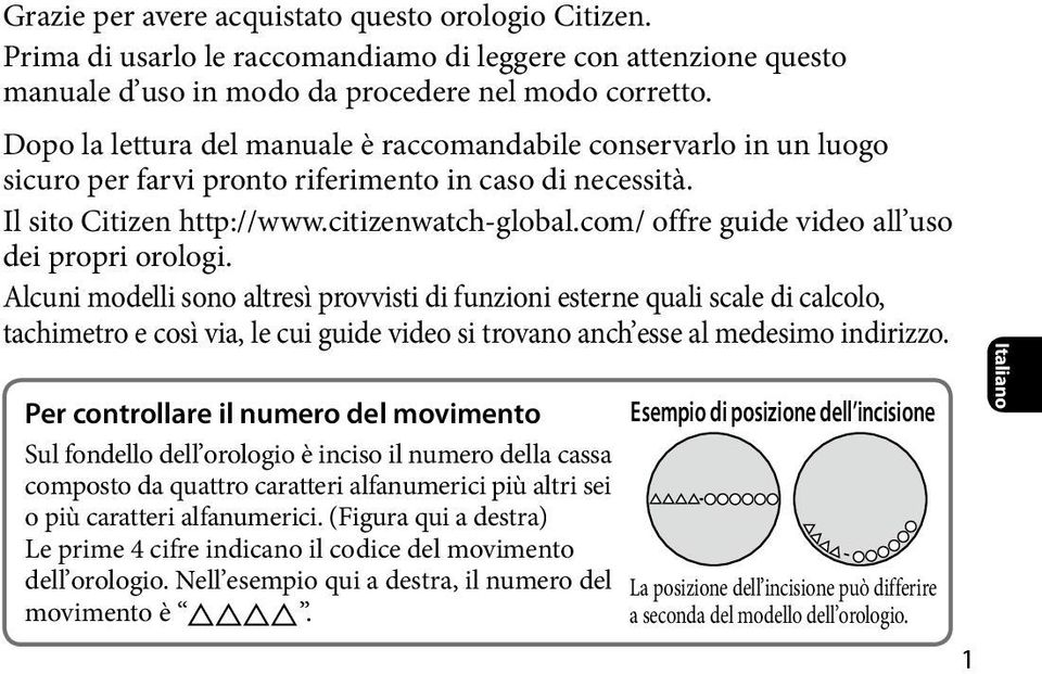 com/ offre guide video all uso dei propri orologi.