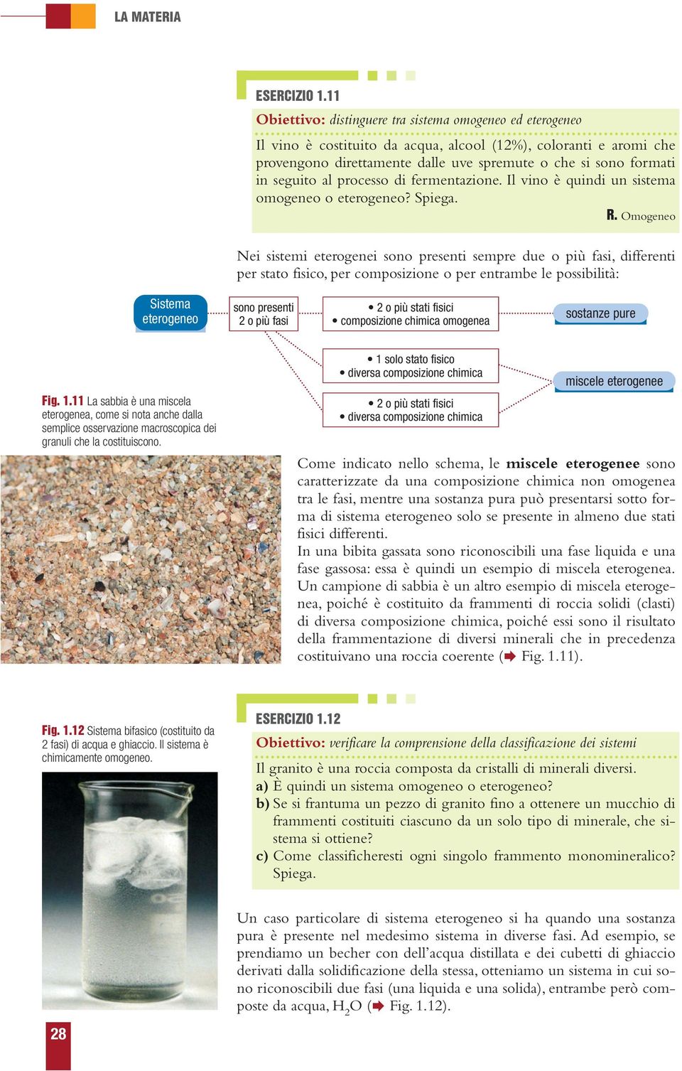 seguito al processo di fermentazione. Il vino è quindi un sistema omogeneo o eterogeneo? Spiega. R.