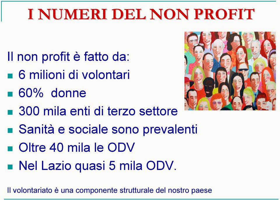 sociale sono prevalenti Oltre 40 mila le ODV Nel Lazio quasi 5