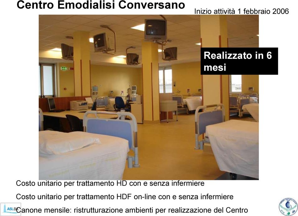 infermiere Costo unitario per trattamento HDF on-line con e senza