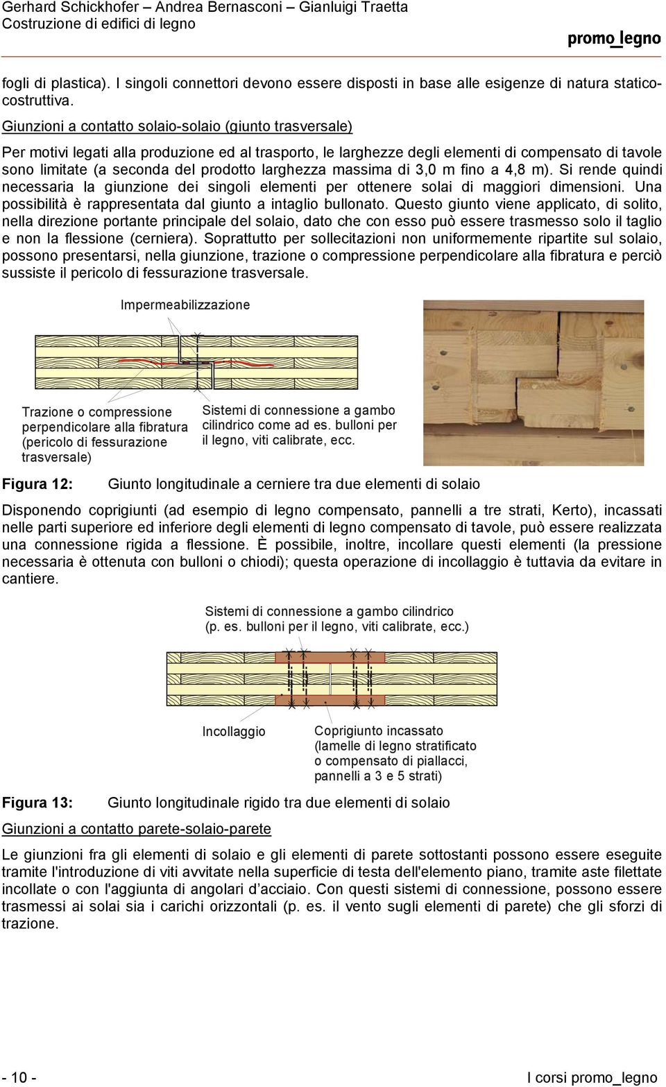 larghezza massima di 3,0 m fino a 4,8 m). Si rende quindi necessaria la giunzione dei singoli elementi per ottenere solai di maggiori dimensioni.