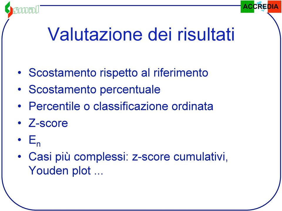 Percentile o classificazione ordinata Z-score E