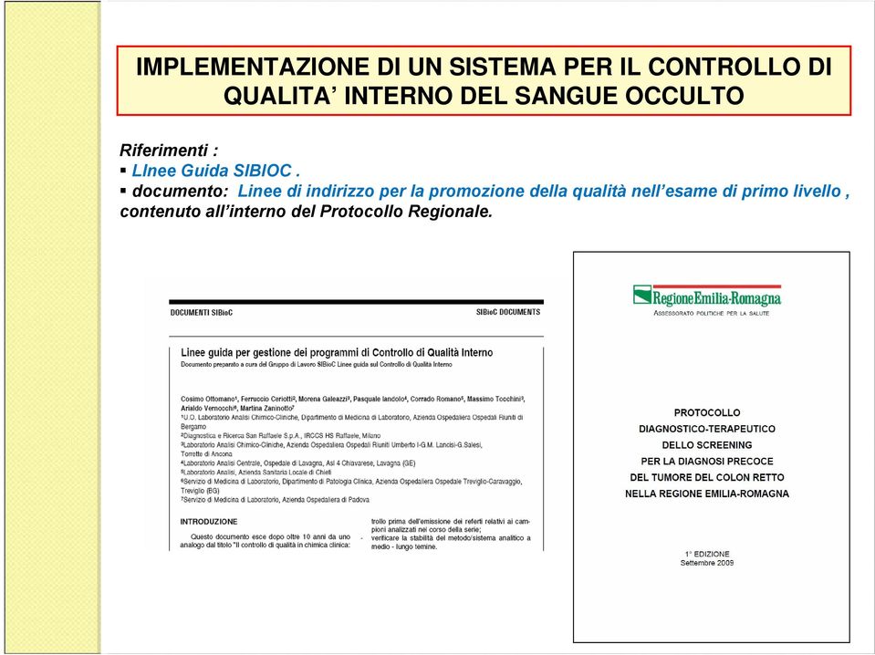 documento: Linee di indirizzo per la promozione della qualità