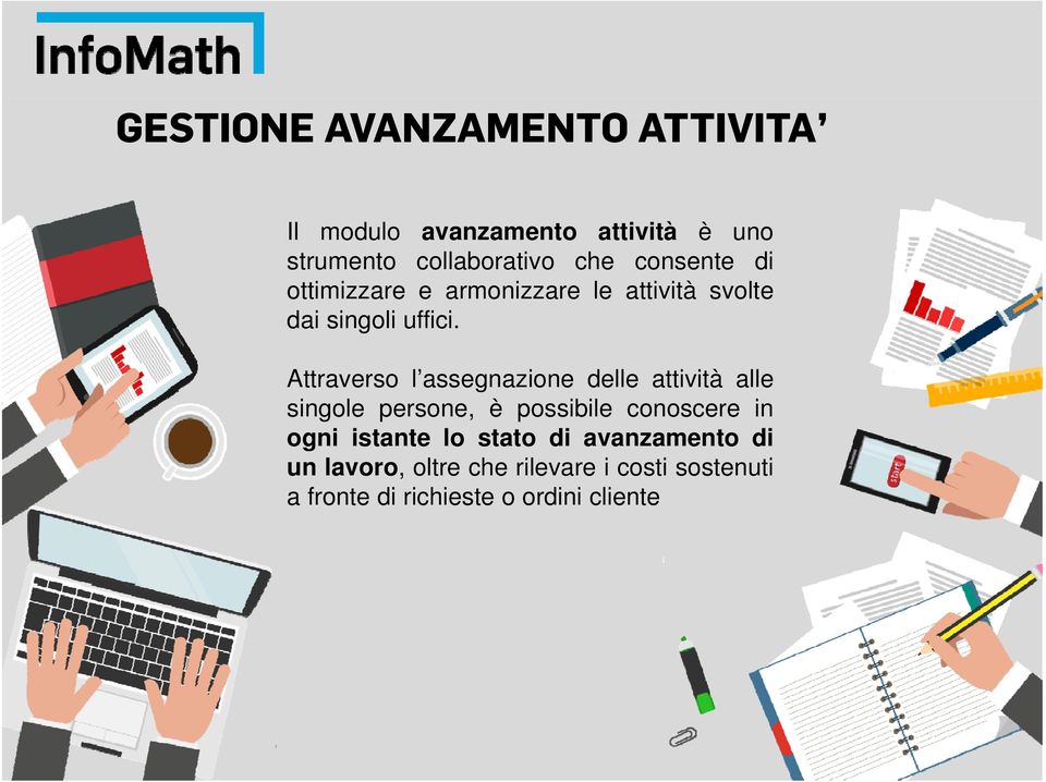 Attraverso l assegnazione delle attività alle singole persone, è possibile conoscere in ogni