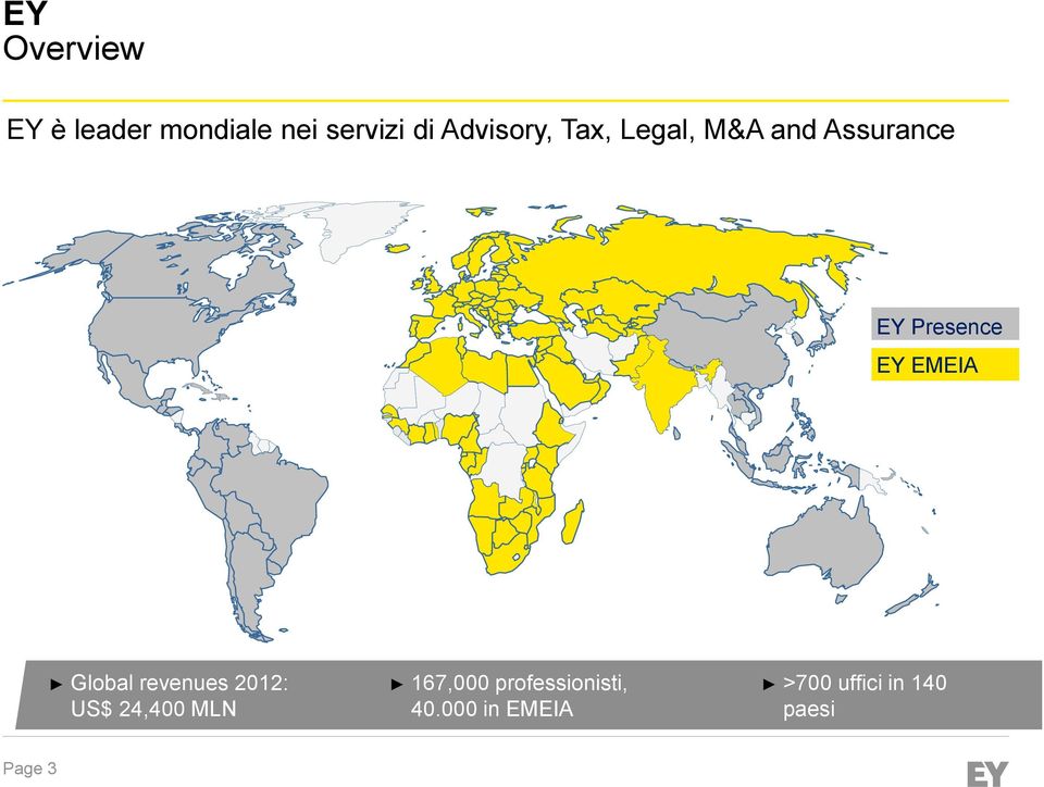 EMEIA Global revenues 2012: US$ 24,400 MLN 167,000