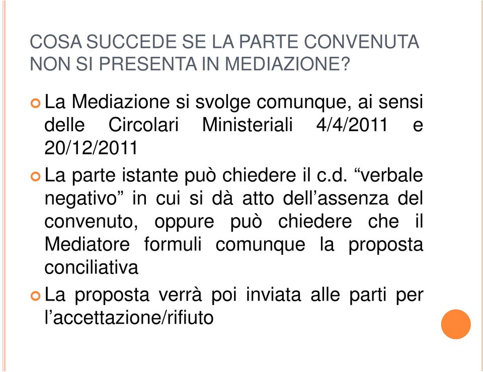 parte istante può chiede