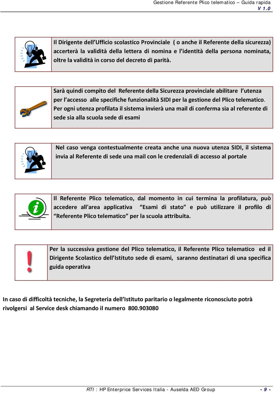 Per ogni utenza profilata il sistema invierà una mail di conferma sia al referente di sede sia alla scuola sede di esami Nel caso venga contestualmente creata anche una nuova utenza SIDI, il sistema