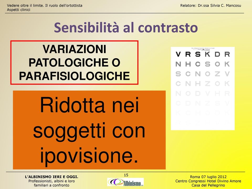 PARAFISIOLOGICHE Ridotta