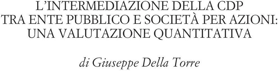 per azioni: una valutazione