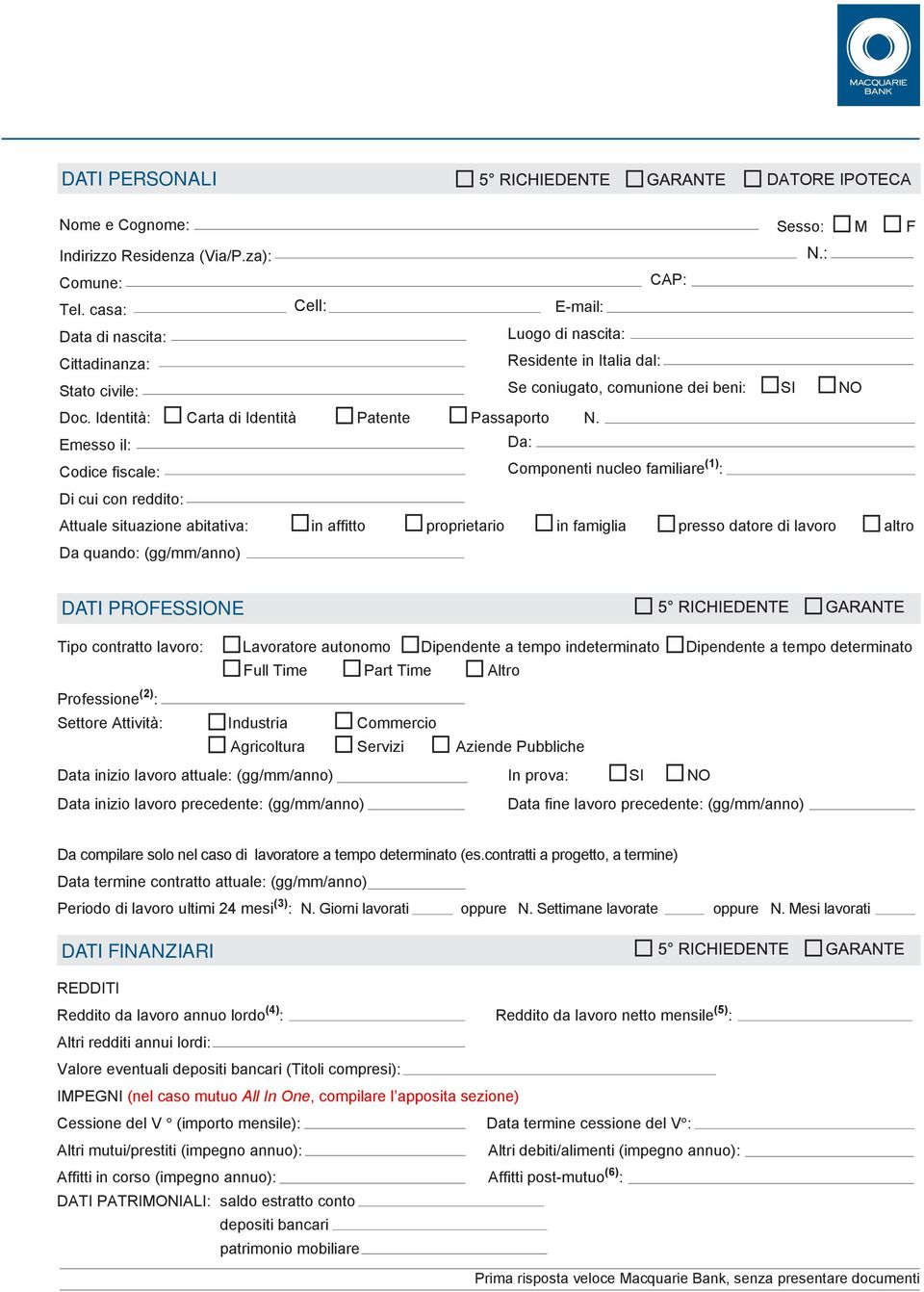 Identità: Carta di Identità Patente Passaporto N.