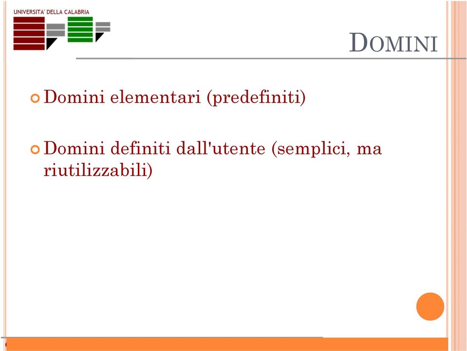 (predefiniti) Domini