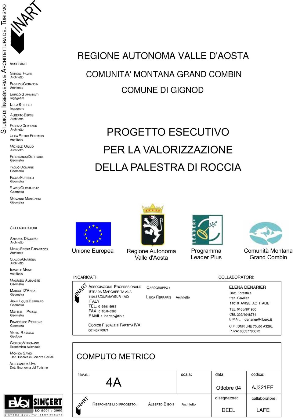 Valle d'aosta Programma Leader Plus Comunità