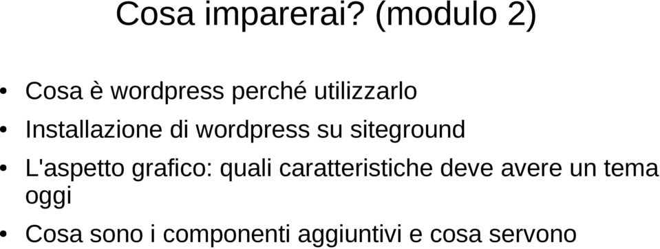 Installazione di wordpress su siteground L'aspetto