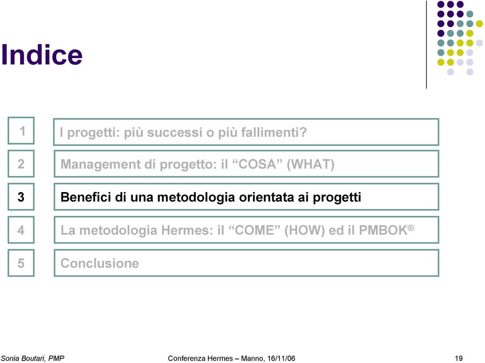 metodologia orientata ai progetti 4 La metodologia Hermes: il COME