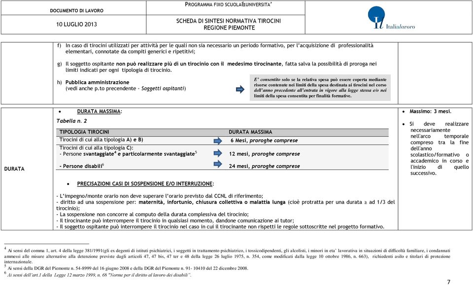 h) Pubblica amministrazione (vedi anche p.