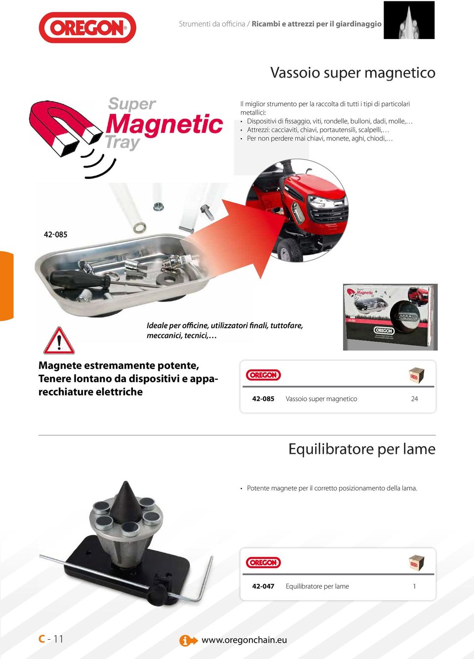 monete, aghi, chiodi, 42-085 Ideale per officine, utilizzatori finali, tuttofare, meccanici, tecnici, magnete estremamente potente, tenere lontano da dispositivi e