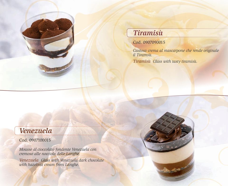 Tiramisù Glass with tasty tiramisù. Venezuela Cod.