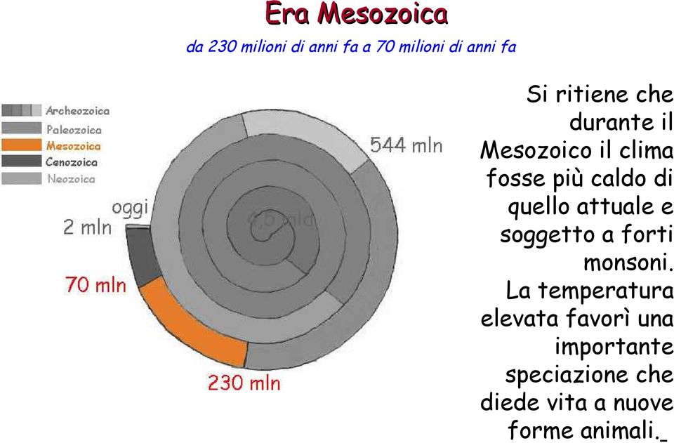 quello attuale e soggetto a forti monsoni.