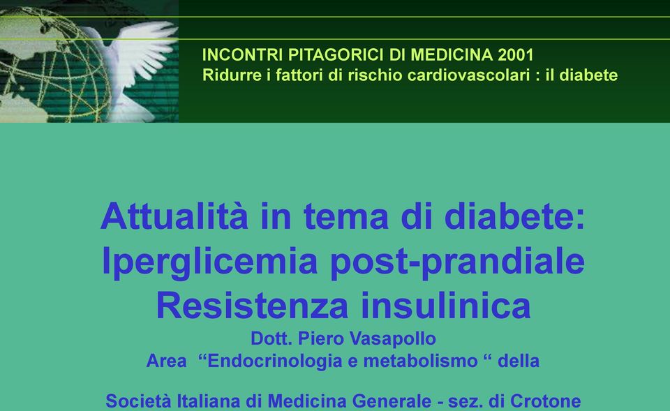 Resistenza insulinica Dott.