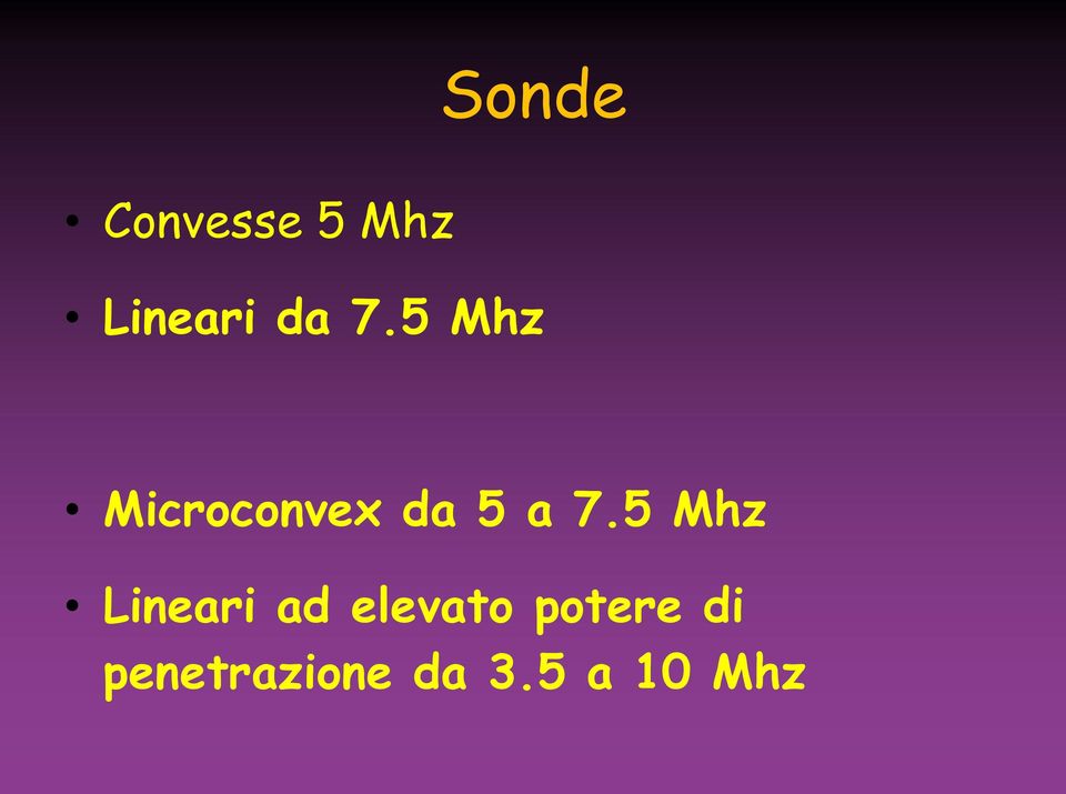 7.5 Mhz Lineari ad elevato