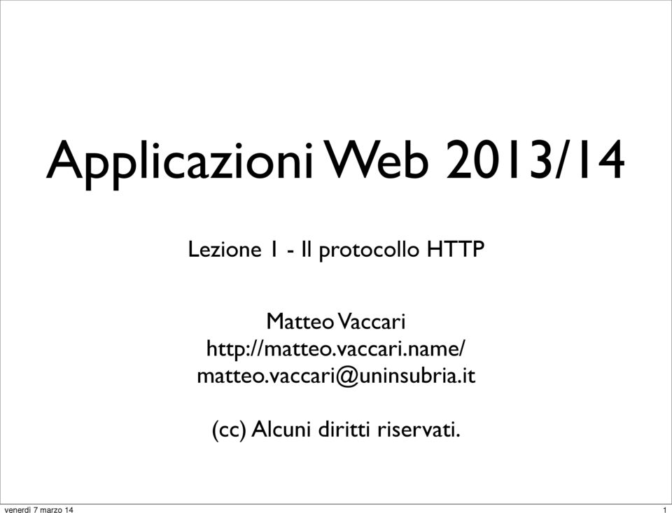 http://matteo.vaccari.name/ matteo.