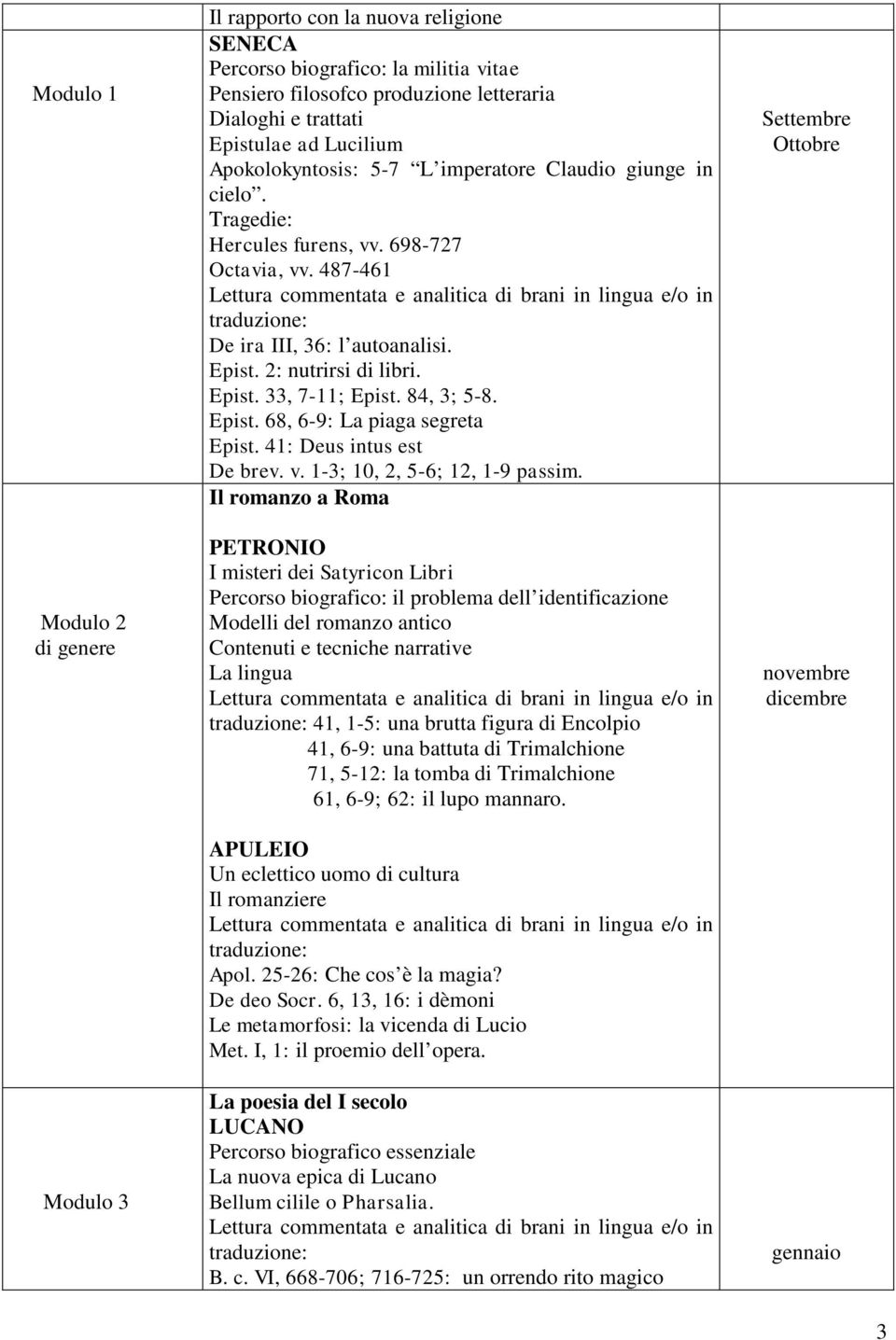 84, 3; 5-8. Epist. 68, 6-9: La piaga segreta Epist. 41: Deus intus est De brev. v. 1-3; 10, 2, 5-6; 12, 1-9 passim.