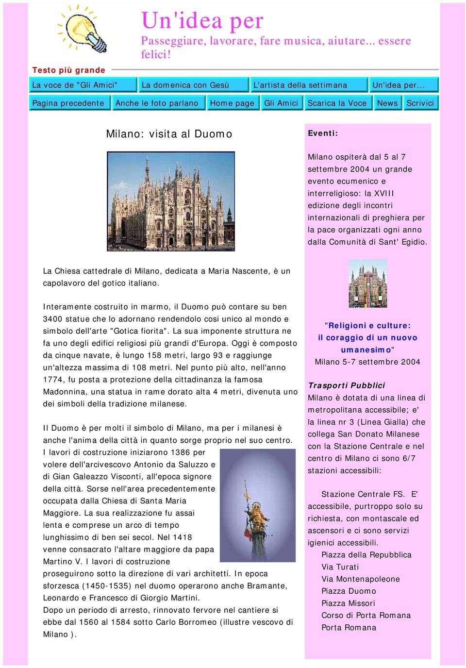interreligioso: la XVIII edizione degli incontri internazionali di preghiera per la pace organizzati ogni anno dalla Comunità di Sant' Egidio.