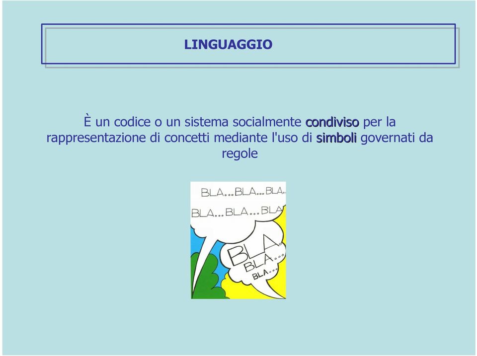 la rappresentazione di concetti