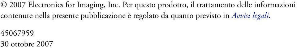 informazioni contenute nella presente