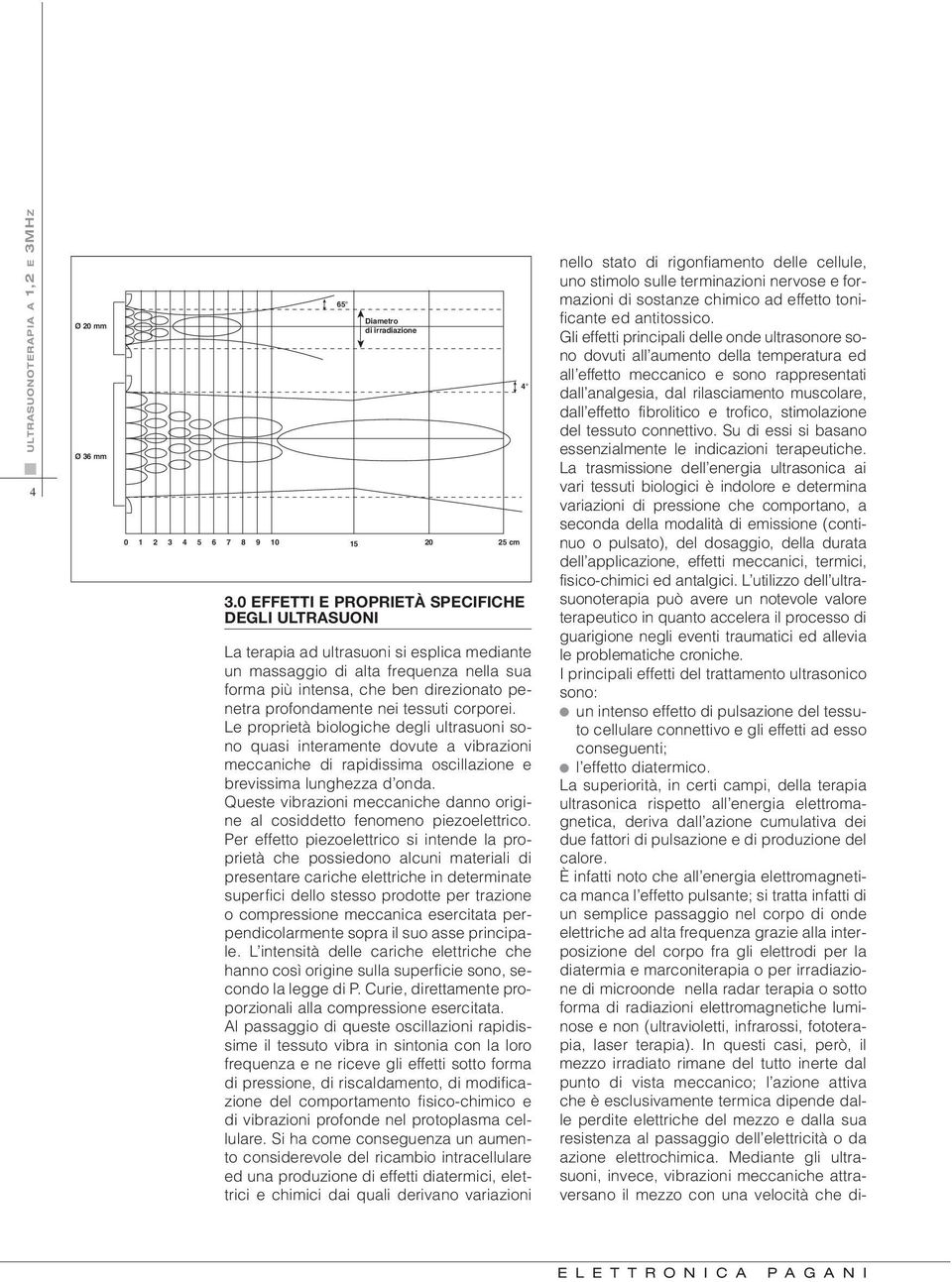 nei tessuti corporei. Le proprietà biologiche degli ultrasuoni sono quasi interamente dovute a vibrazioni meccaniche di rapidissima oscillazione e brevissima lunghezza d onda.