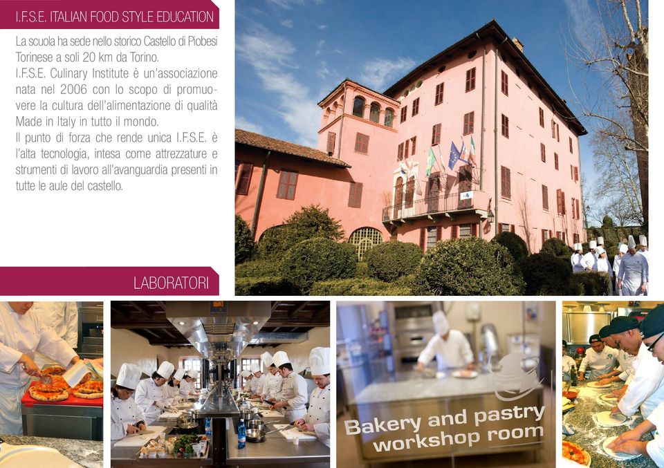 Culinary Institute è un associazione nata nel 2006 con lo scopo di promuovere la cultura dell alimentazione di