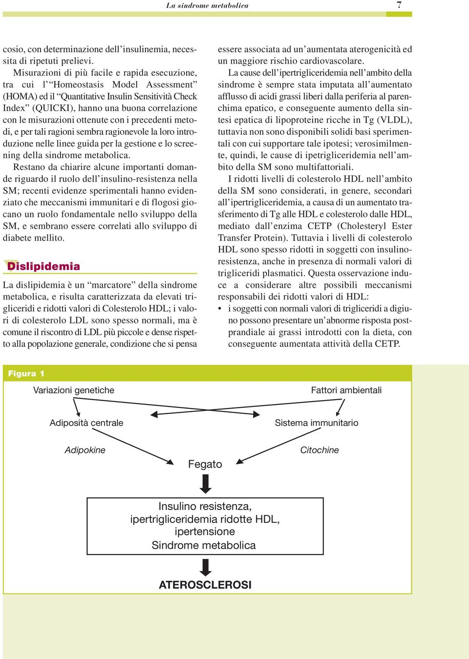 misurazioni ottenute con i precedenti metodi, e per tali ragioni sembra ragionevole la loro introduzione nelle linee guida per la gestione e lo screening della sindrome metabolica.