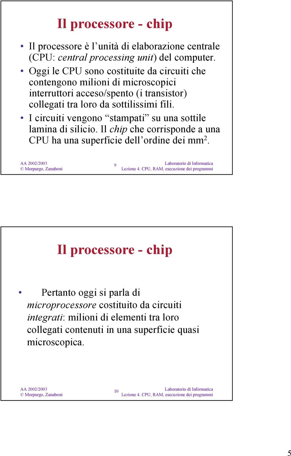 sottilissimi fili. I circuiti vengono stampati su una sottile lamina di silicio.