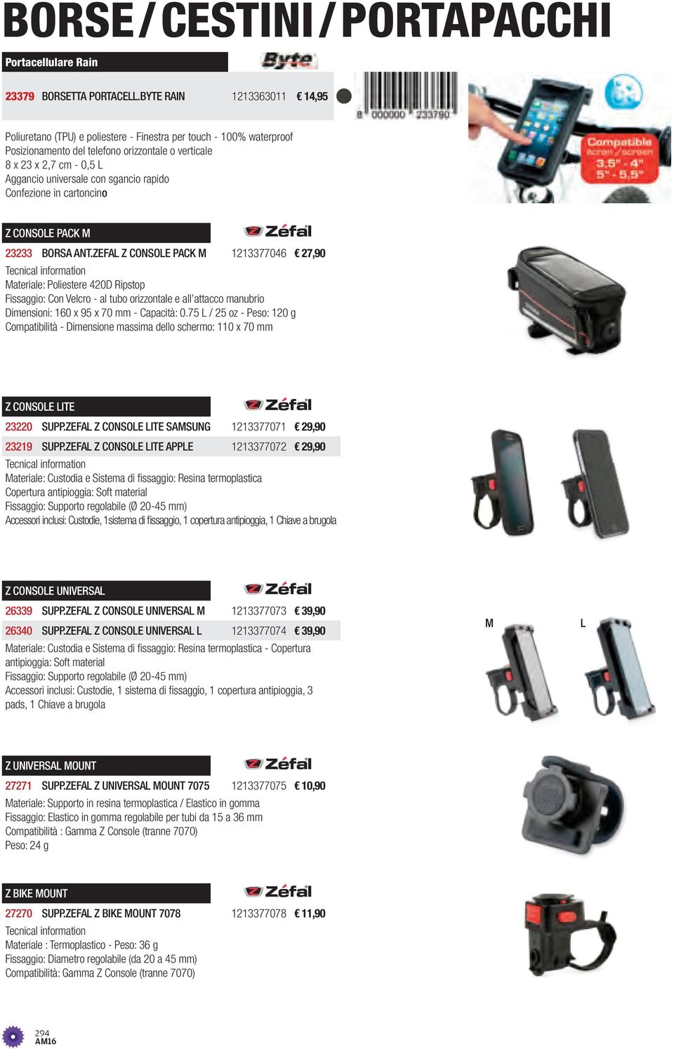 sgancio rapido Confezione in cartoncino Z CONSOLE PACK M 23233 BORSA ANT.