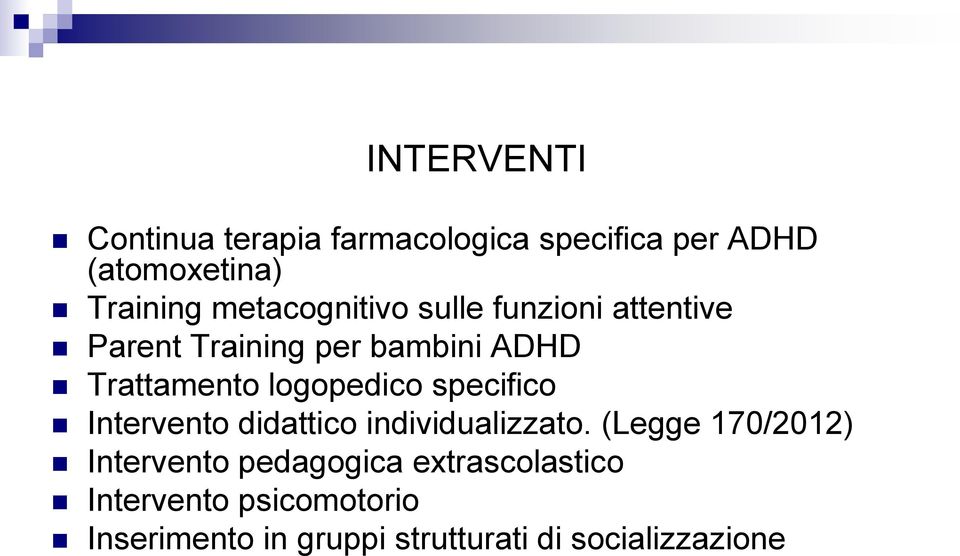 logopedico specifico Intervento didattico individualizzato.