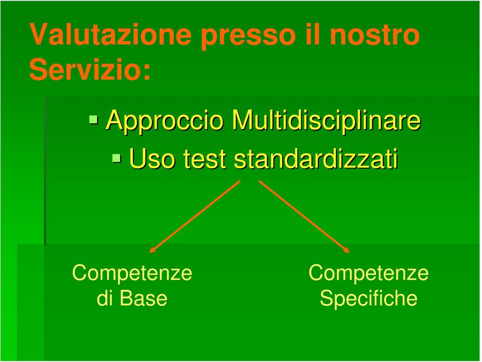 Multidisciplinare Uso test