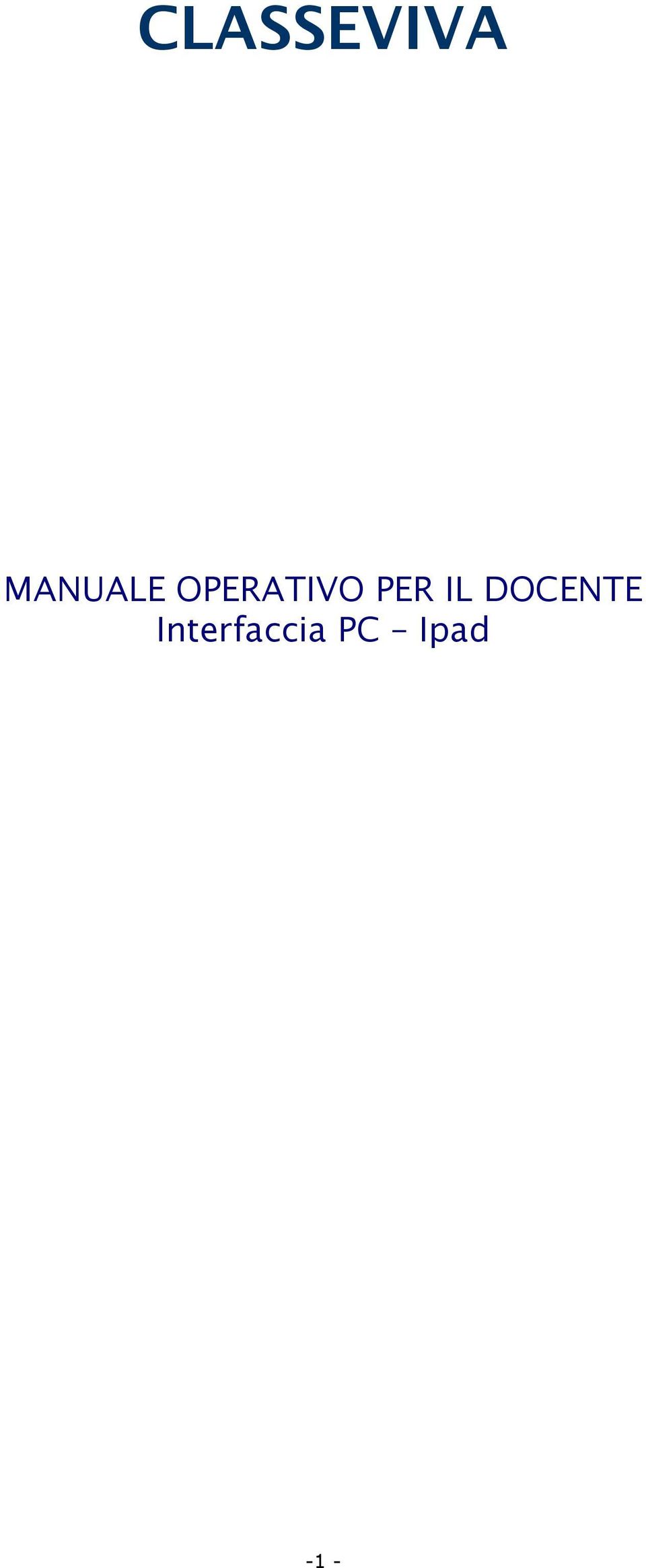 OPERATIVO PER IL